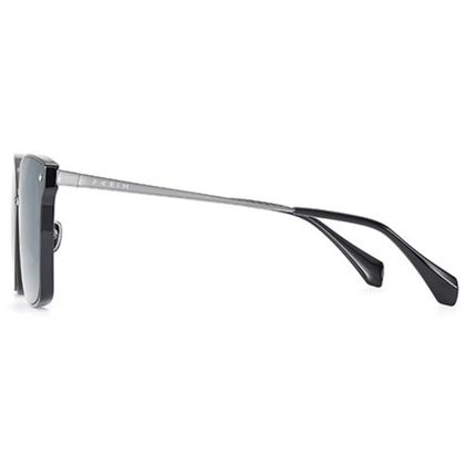 PARIM UV Protected Unisex Flat Lens Sunglasses, Frame: Gun Metal, Lenses: Non-Polarised Dark Grey
