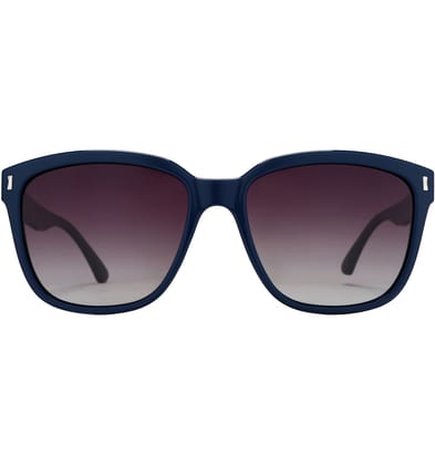 PARIM Polarized Unisex  Rectangular Sunglasses Blue::Grey Frame / Brown Lenses | SKU 1291 C1