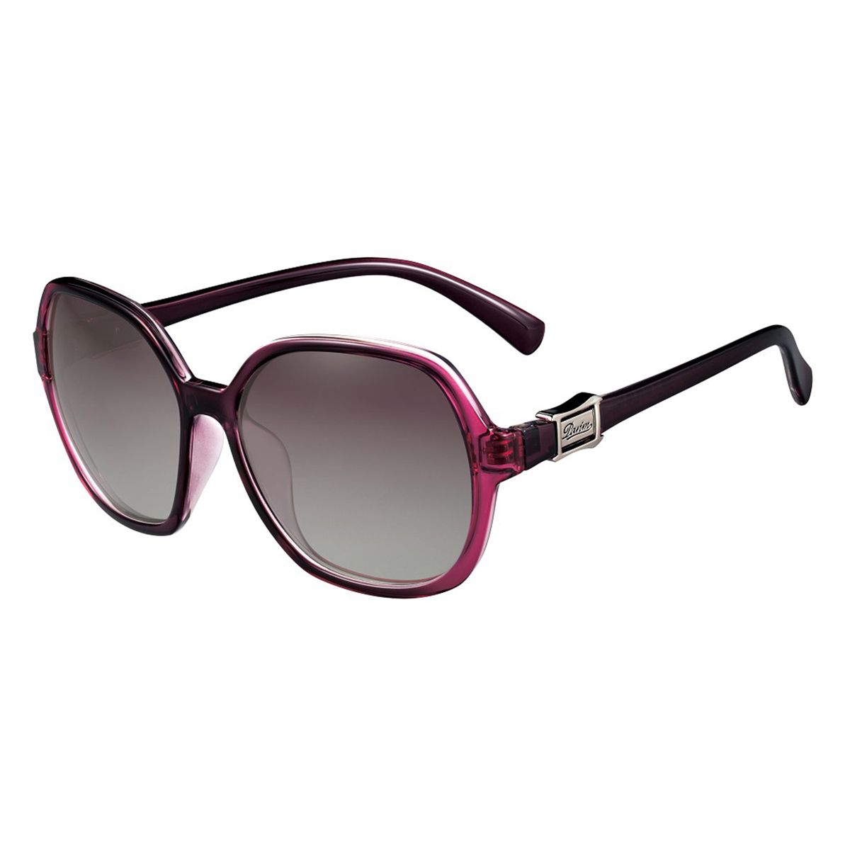 PARIM Polarized Women's Rectangular::Over-sized Sunglasses Violet Frame / Violet Lenses|SKU 1188 V1