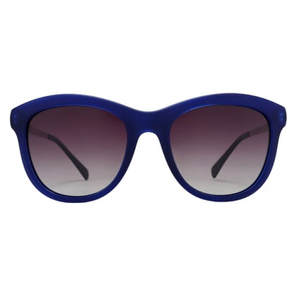 PARIM Polarized Women's Cat-eye Sunglasses Blue Frame / Brown Lenses | SKU 1187 C1