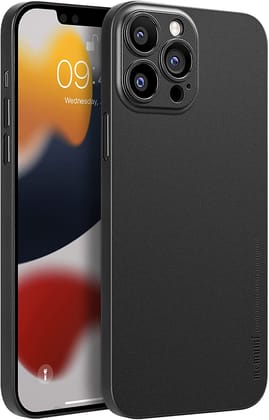 Memumi Ultra Slim 0.3mm Back Cover Case for Apple iPhone 13 Pro - Black