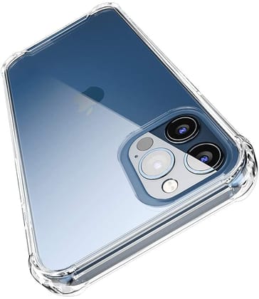 Memumi Crystal Series Thin Fit Hard Back Cover for Apple iPhone 12 Pro Max - Trans White (6.7")