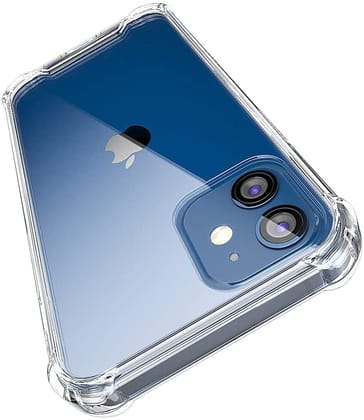 Memumi Crystal Series Thin Fit Hard Back Cover for Apple iPhone 12 Mini - Trans White (5.4")