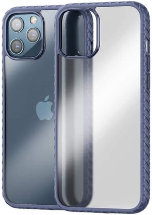 Memumi Light Frog Series Back Cover for Apple iPhone 12/12 Pro - PC with Soft Bumper - Blue (6.1")
