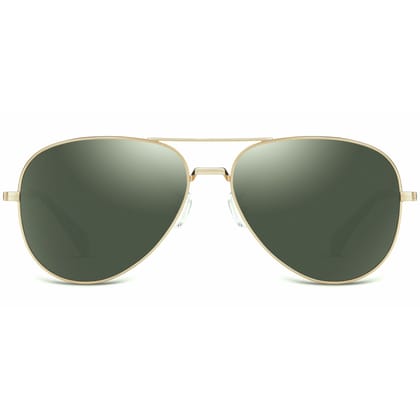 PARIM Polarized Men's Aviator Sunglasses Golden Frame / Green Lenses | SKU 11020 K1 PARIM Polarized Men's Aviator Sunglasses Golden Frame / Green Lenses | SKU 11020 K1