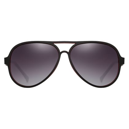 PARIM Polarized Men's Aviator Sunglasses Black::Red Frame / Grey Lenses | SKU 1024 R1