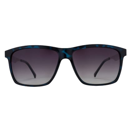 PARIM Polarized Unisex  Rectangular::Wayfarer Sunglasses Blue Frame / Grey Lenses | SKU 1023 C1