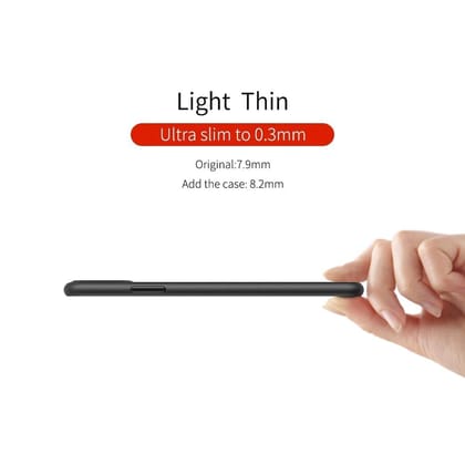 Memumi Slim Series Ultra Thin Back Cover for Apple iPhone 11 Pro 0.3 mm Thin - Trans-Black (5.8")