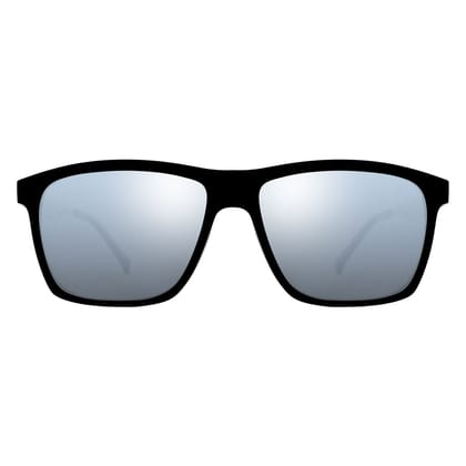 PARIM Polarized Unisex  Rectangular::Wayfarer Sunglasses Black Frame / Grey Lenses | SKU 1023 B1