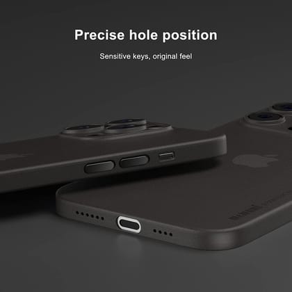 Memumi Ultra Slim 0.3mm Back Cover Case for Apple iPhone 14 Pro Max - Black