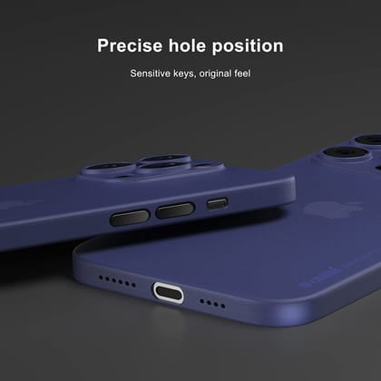Memumi Ultra Slim 0.3mm Back Cover Case for Apple iPhone 14 Pro (6.1") - Blue