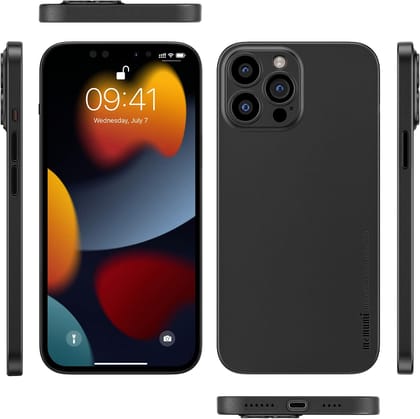 Memumi Ultra Slim 0.3mm Back Cover Case for Apple iPhone 13 Pro Max - Black