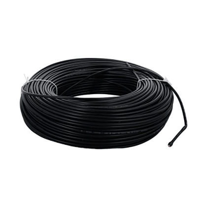 Finolex 6 SQMM X 1 CORE PVC Insulated  COPPER FLEXIBLE FRLS Cable  BLACK (100 Meters)