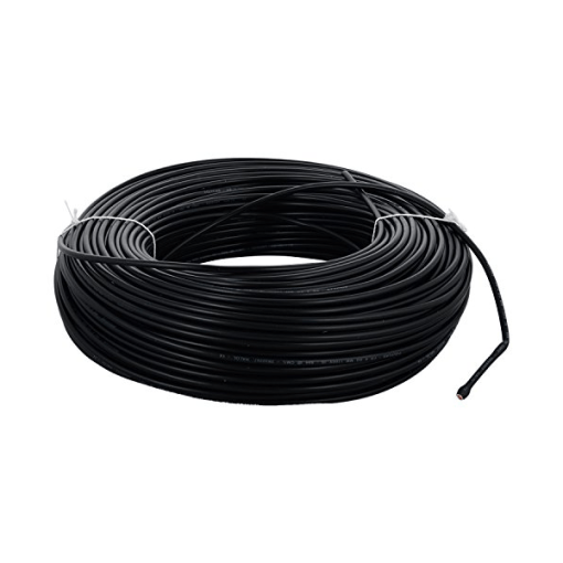 Finolex 6 SQMM X 1 CORE PVC Insulated  COPPER FLEXIBLE FRLS Cable  BLACK (100 Meters)