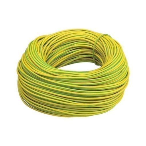 Finolex 6 SQMM X 1 CORE PVC Insulated  COPPER FLEXIBLE Cable  YELLOW/GREEN (100 Meters)