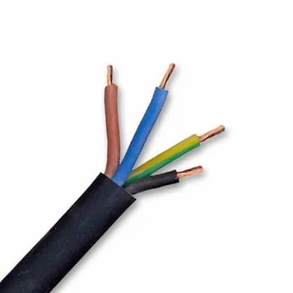 Finolex 1.5 SQMM X 4 CORE PVC Insulated  & SHEATHED COPPER FLEXIBLE CABLE BLACK (100 Meters)