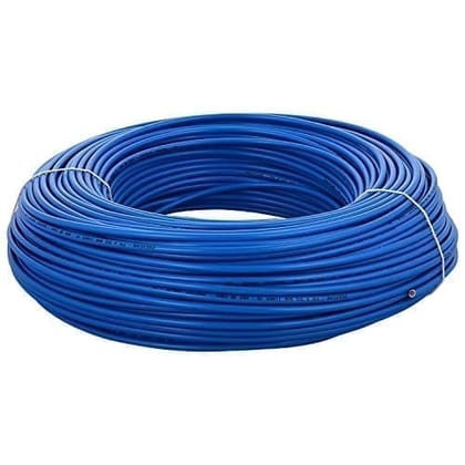 Finolex 56/.3MM 4 SQMM 1 CORE BLUE COPPER FLEXIBLE Insulated  FR CABLE (Coil of 180 Metres)