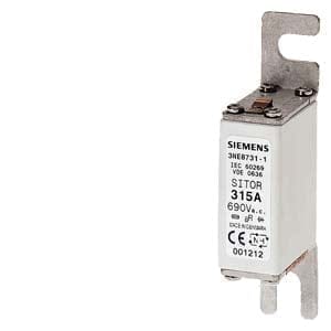 Siemens 3NE87311 - 315A 690V AC/700V DC 3NE8 TYPE SITOR FUSE FOR SEMICONDUCTOR PROTECTION