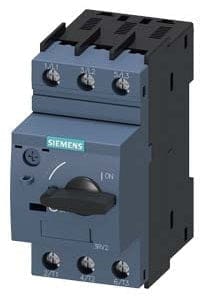 Siemens 3RV24111HA10-S00-8A RATED CURRENT-5.5...8A O/L RANGE-WITH MAG ONLY RELEASE-CLASS10-SCREW CONN. MPCB