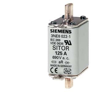 Siemens 3NE80221 - 125A 690V AC 3NE8 TYPE SITOR FUSE FOR SEMICONDUCTOR PROTECTION