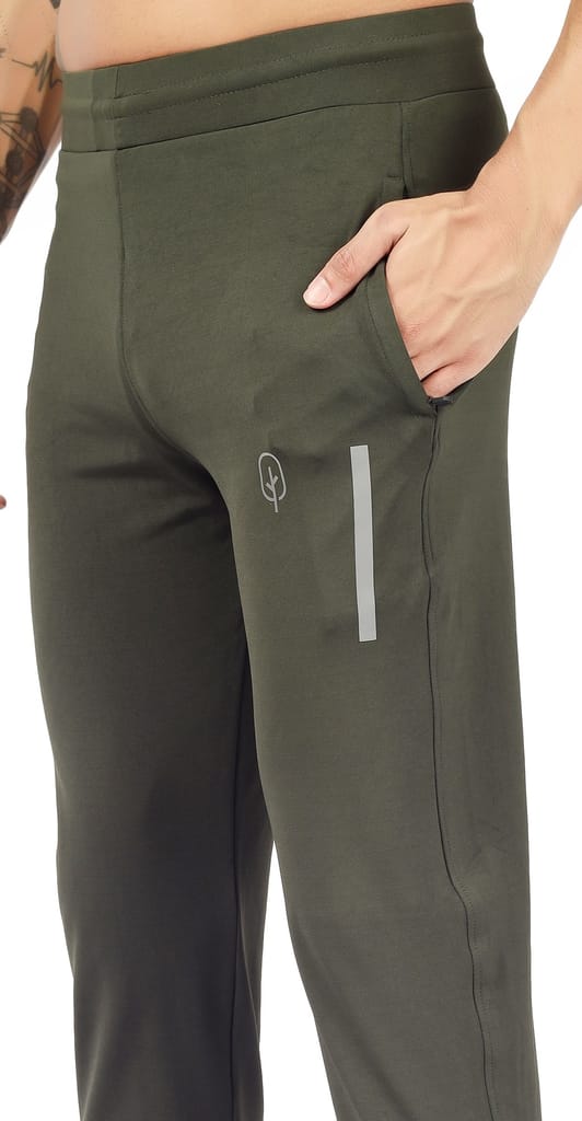BlueFicus Men's Heavy Lycra Regular Fit Double Pocket Track Pant (Green) - Track Pants | Buy online on ZillyBuy