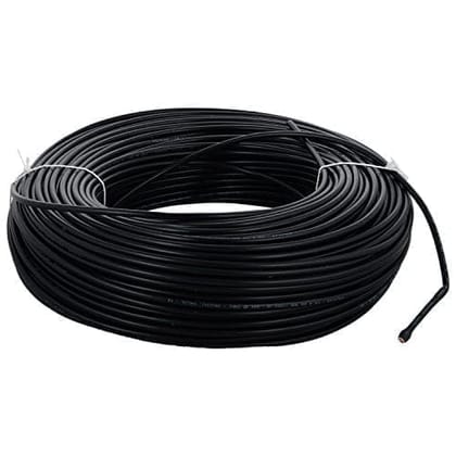 Polycab 0.5 Sqmm Single core Pvc Insulated Copper Flexible Frls Cable  Black  (100 Meters)