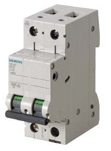 Siemens 5SL62256RC-25A 2P 2MW 7.5kA TYPE:"B" AC:240/415V 50-60Hz MCB