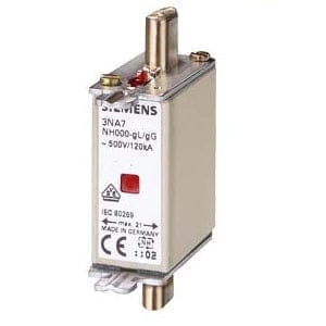 Siemens 3NA78240RC - 80A SIZE 000 500V AC HRC FUSE DIN S/C. CAPACITY 120kA
