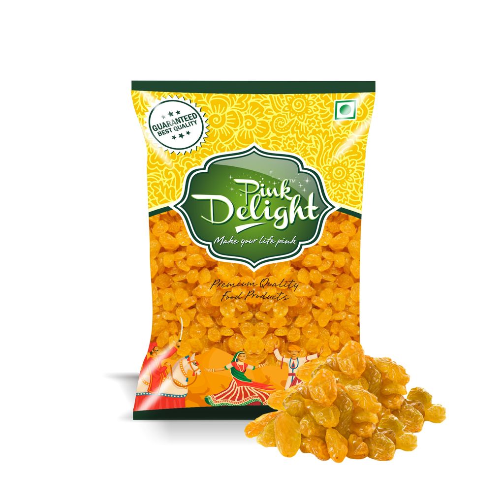 Pink Delight | Natural & Organic Dry Fruits | Kaju (Cashew) + Badam (Almonds) + Kishmish (Raisins) | 100 Gm Each | Pack of 3 | 300 Gm Pack