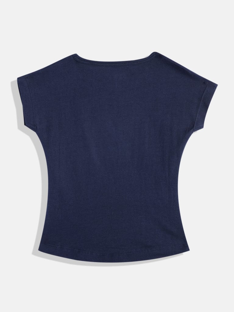 Girls Extended Sleeves Pure Cotton Crop Top