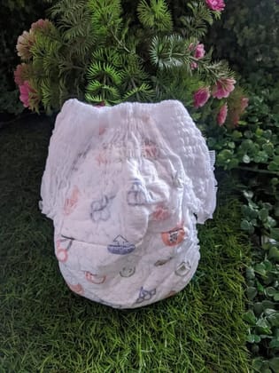 Baby Diaper - 5 pieces Cottony Soft Fabric Leakproof