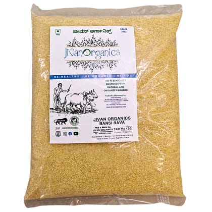 Jivan Organics | Bansi Rava | 1KG