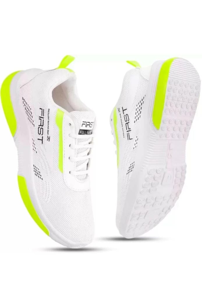 Premium trending comfortable green and blue shoes