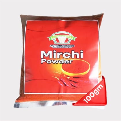 Red Chilli Mirch Powder 100 gm – Agrobusiness Krishi Producer: Spicy, Pure & Farm-Fresh Flavor in Every Pinch! (pack of 2)