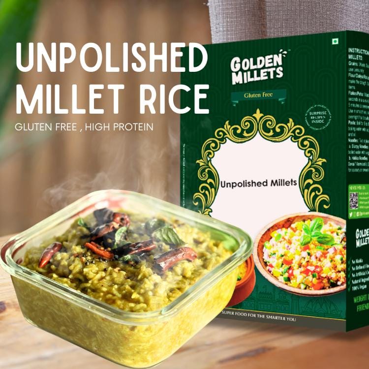 Golden Millets Little Millet Rice, High protein & fiber rich (500gms,pack of 2)