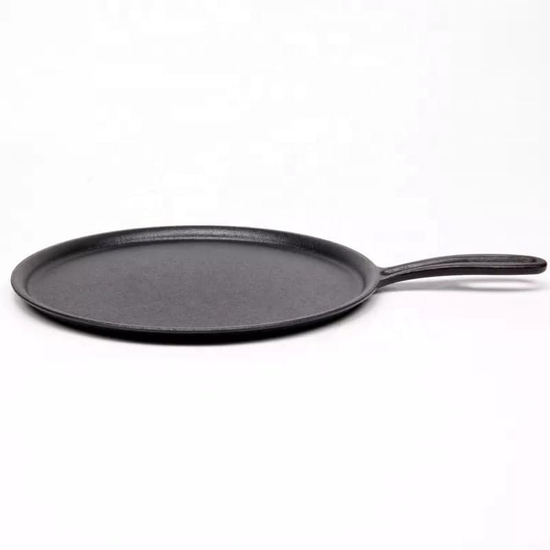 PREETCOOKWARE Pre-Seasoned Cast Iron Tawa for Dosa/Chapathi | 23.5 cm/11 inch, 2.3kg | Induction Friendly | Naturally Nonstick, 100% Pure & Toxin-Free, No Chemical Coating