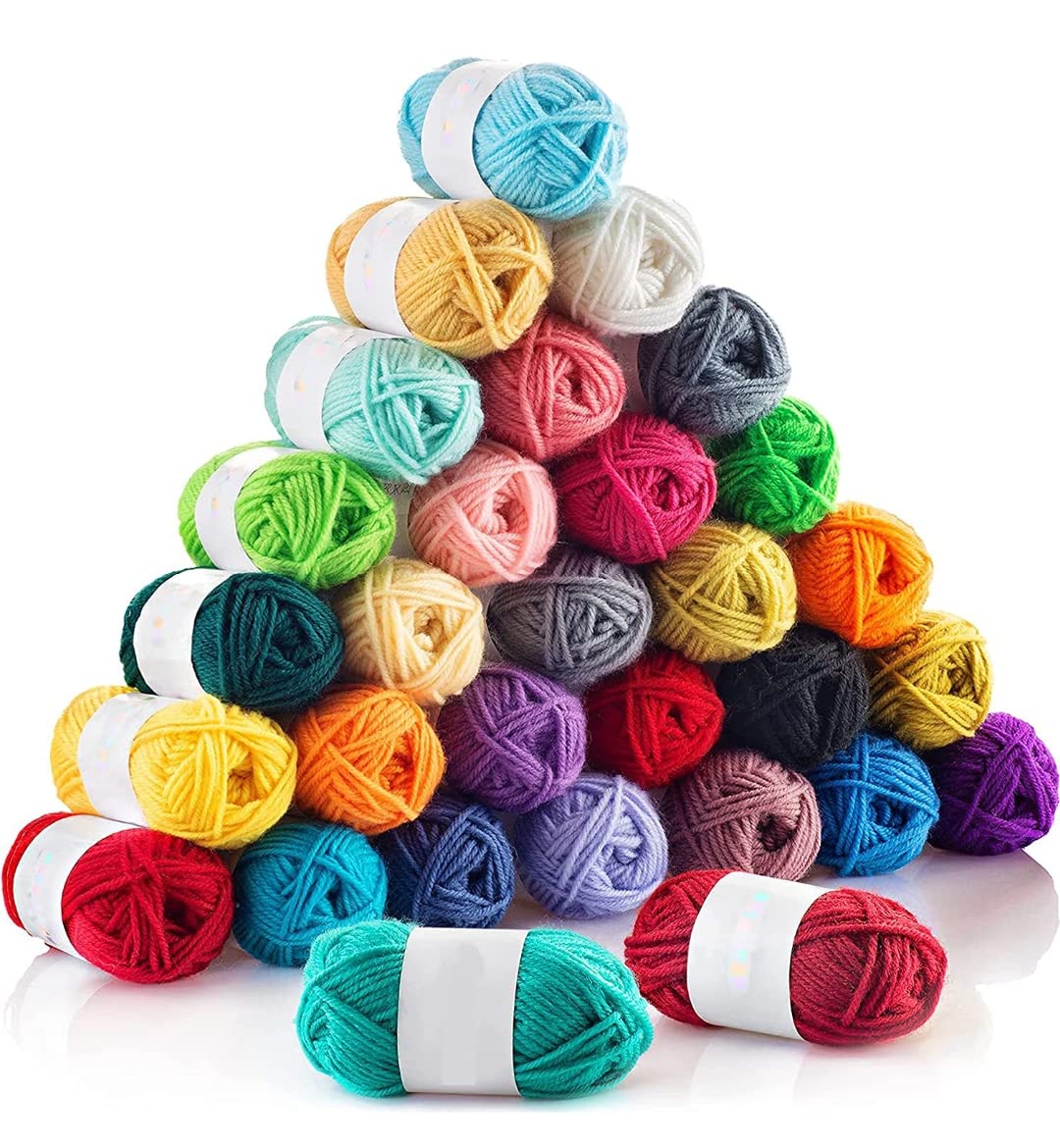 M.G ENTERPRISE Wool 12 pc Combo Mix Colours 16 g each Wool Ball. Hand Knitting Art Craft Soft Fingering Crochet Hook Yarn, Needle Knitting Thread Dyed