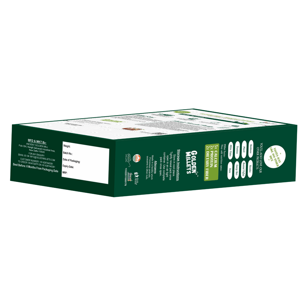 Golden Millets Siridhanya Unpolished Rice Diabetic Friendly | Weightloss Friendly & Gluten Free Kodo Millet | Little Millet | Barnyard Millet | Foxtail Millet | Proso Millet | Siridhanya Millets Combo Pack of 5