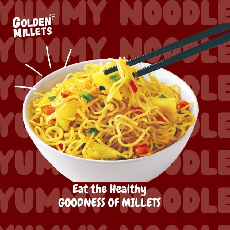 GOLDEN MILLETS Noodles No Preservative | Millet Noodles For Diet |  Millets Noodles For Kids | Barnyard Millet Noodles | Kodo Millet Noodles | Foxtail Millet Noodles | Millets Noodles For Kids | 0% Maida | Healthy Noodles Millets |  (150g x 3)