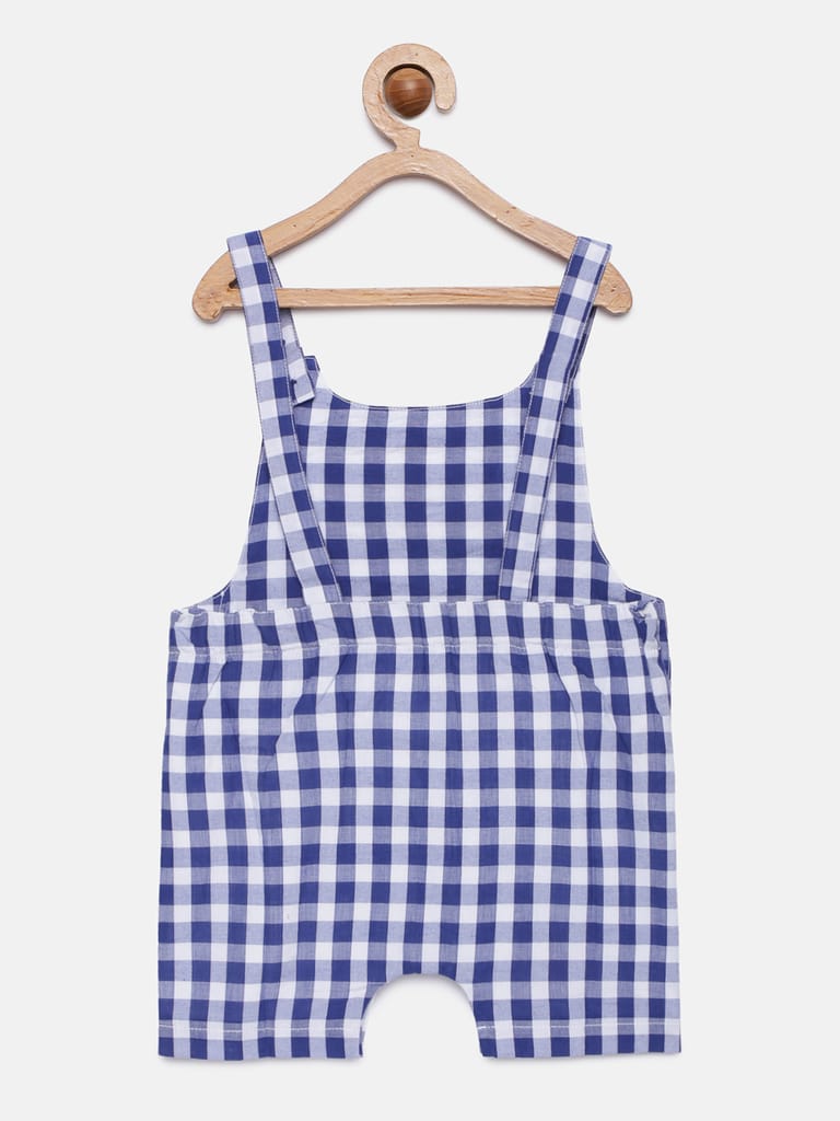 Boys Striped Dungarees Shorts