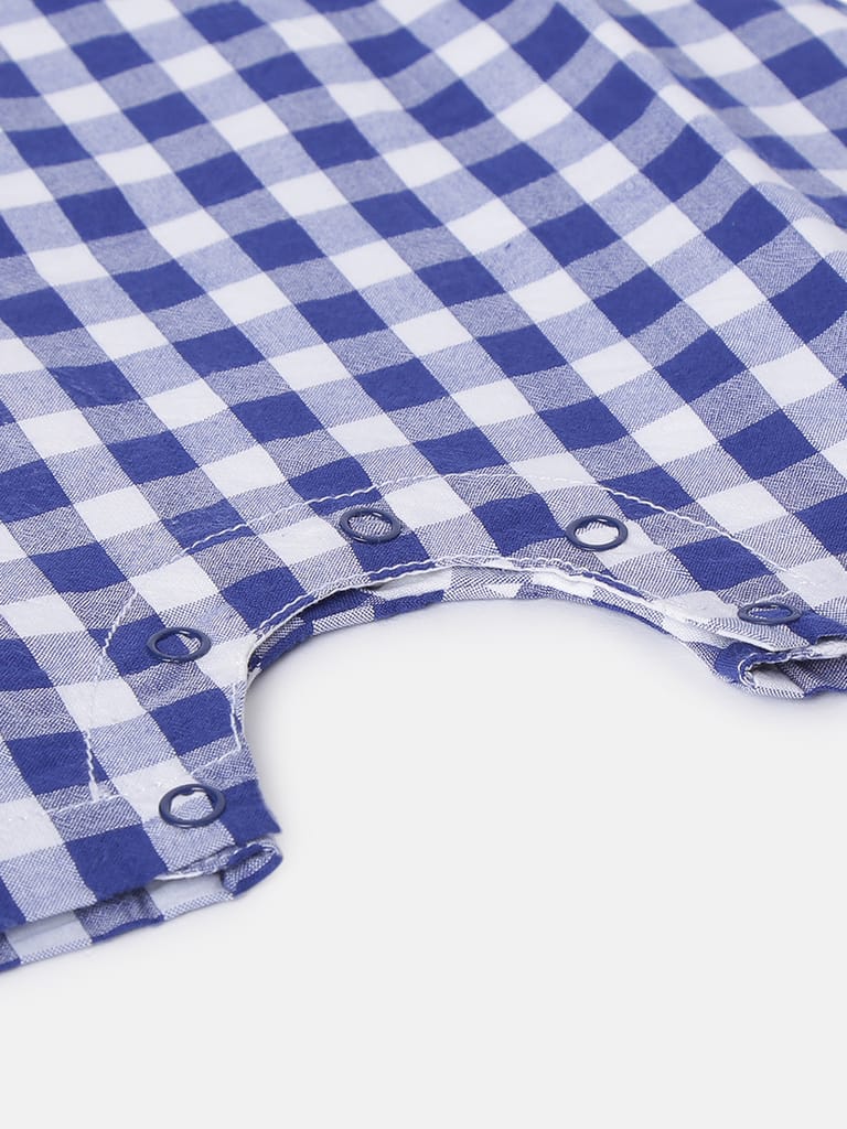 Boys Striped Dungarees Shorts