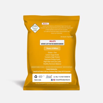 Swasth Unpolished and Natural Little Millet  (Other Names Of Little Millet Kutki, Shavan, Saamai, Sama, Samalu, Saame, Save Chama, Sava, Halvi, Vari, Swank, Gajro, Kuri, Sama, Suan)