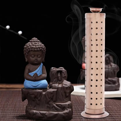 iRiN By Dr.WaterR Stainless Steel Rose Gold Agarbatti Stick Holder with Ash Catcher | Ideal for Home | Office | Temple | Decoration | Restaurant | Hotel | Festival | Gifting | Occasion | Set of 1