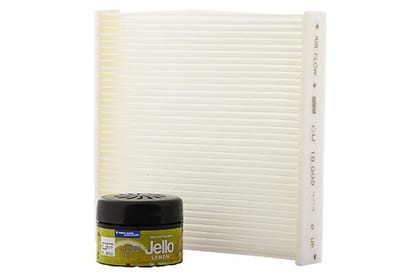 Maruti Suzuki PM10 Cabin Air Filter & Organic Perfume (Lemon) Package | Baleno - 990J0M68PTE-110