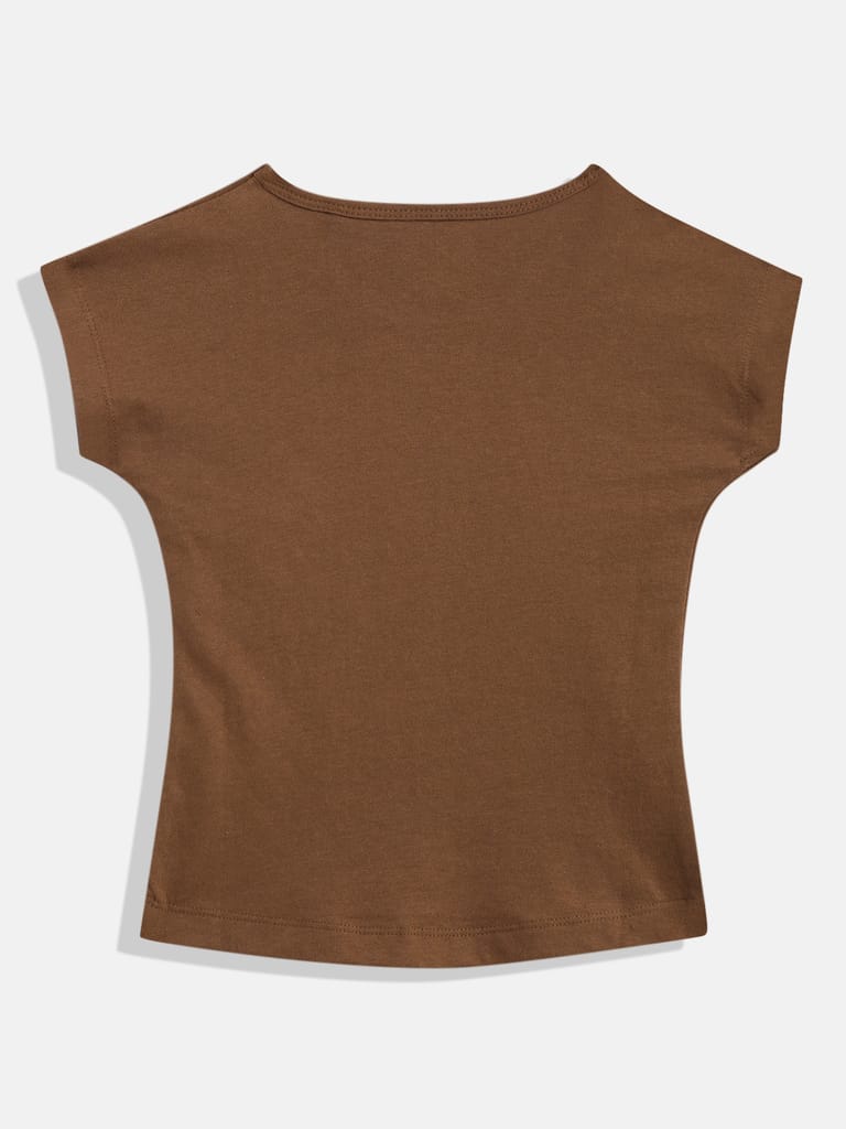 Extended Sleeves Cotton Crop Top