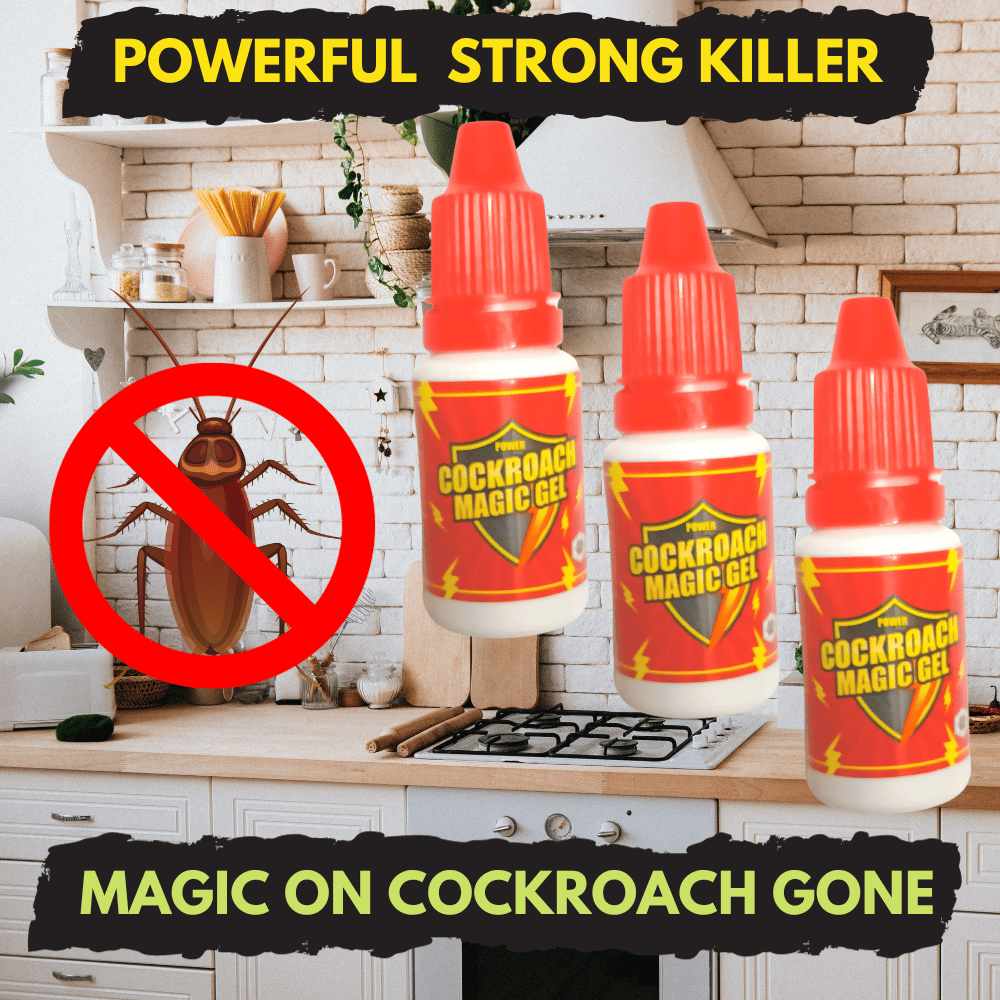 Powerfull Cockroach Killer Gel | Anti Roach Magic Gel | Remove Cockroaches From Your Home | 15ML (Pack Of 3)