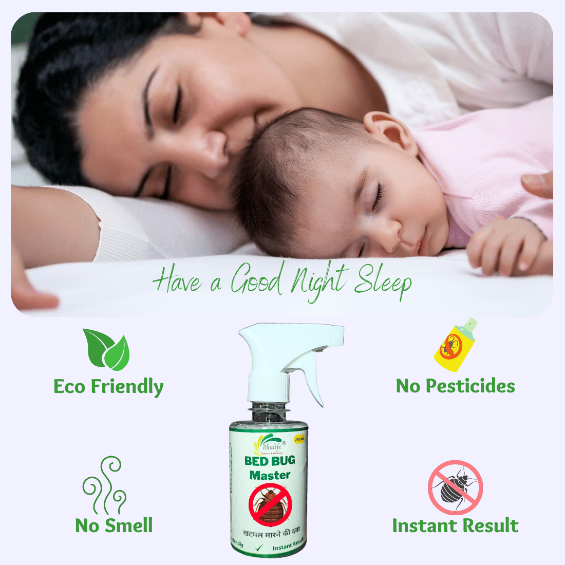 Bhulife Powerfull Natural Organic Bedbug Killer Spray|Khatmal Marne Ki Dawai|Khatmal Maar 250MLx3