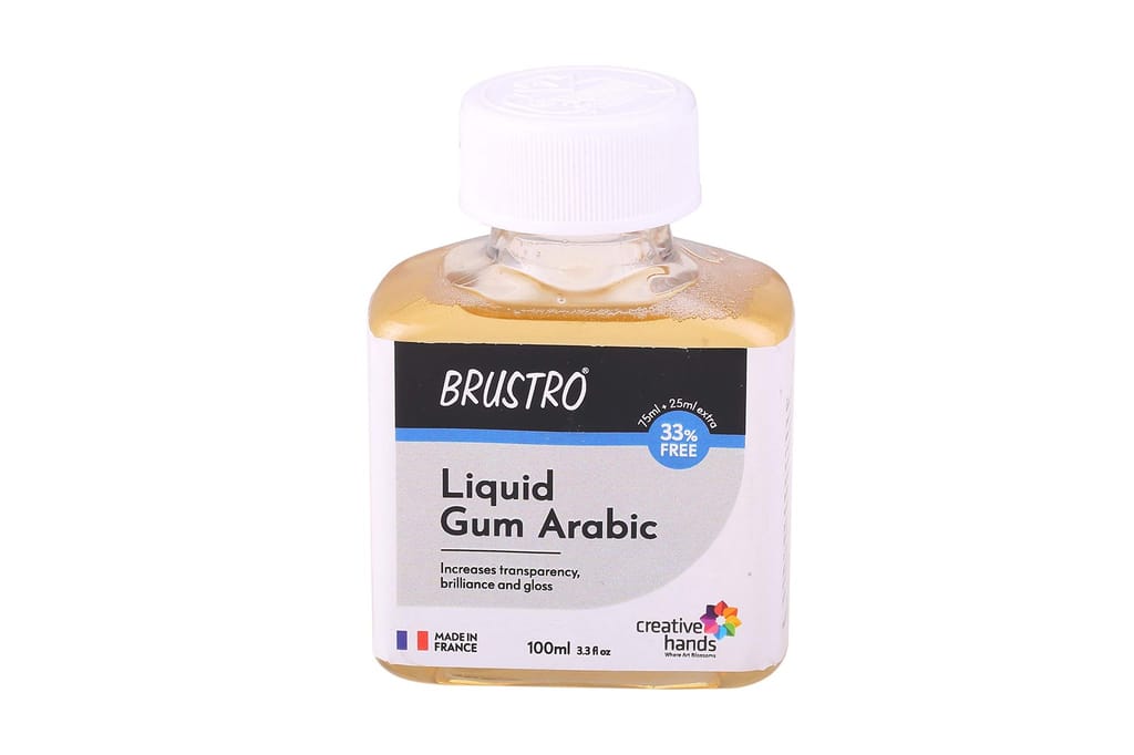 BRUSTRO Professional Liquid Gum Arabic 100ml (75ml + 25ml Free) - Stationery | Buy online on ZillyBuy