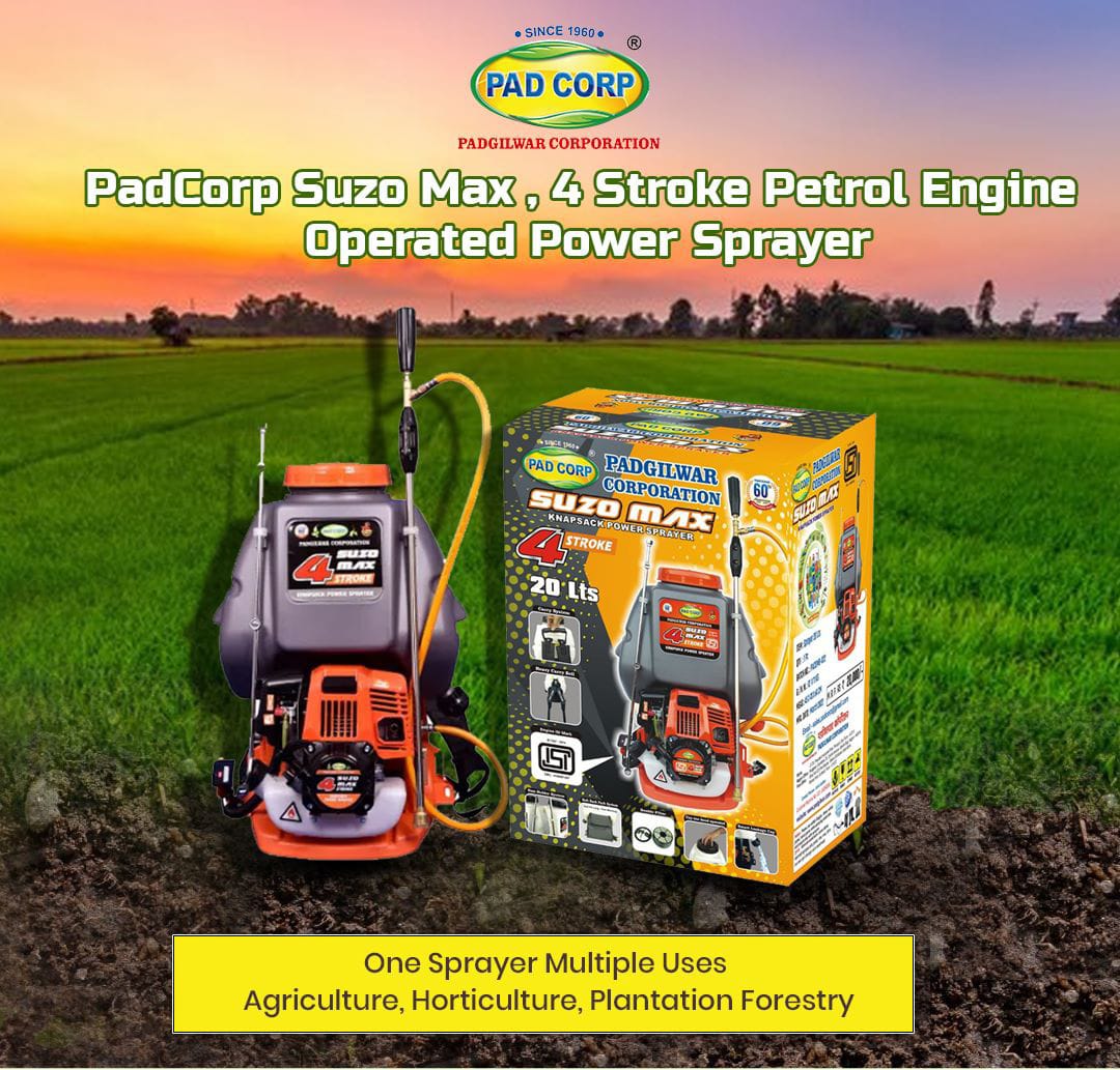 Pad Corp Suzo Max , 4 Stroke Petrol Engine Operated Power Sprayer
