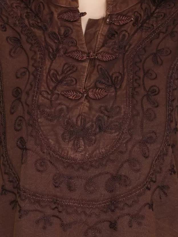 Women's Plus Size Tunic Tops Summer Long Sleeve Round Neck Blouses-Dress Ruffle Flowy Up T Shirts